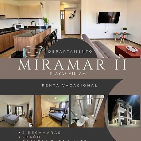 Miramar 2 Departamento Con Vista A La Playa Apartment Playas Exterior photo